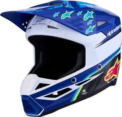 ALPINESTARS(MX) HELMET YTH SM3 FALCON BL/BK/PK 8301227-7347-YM