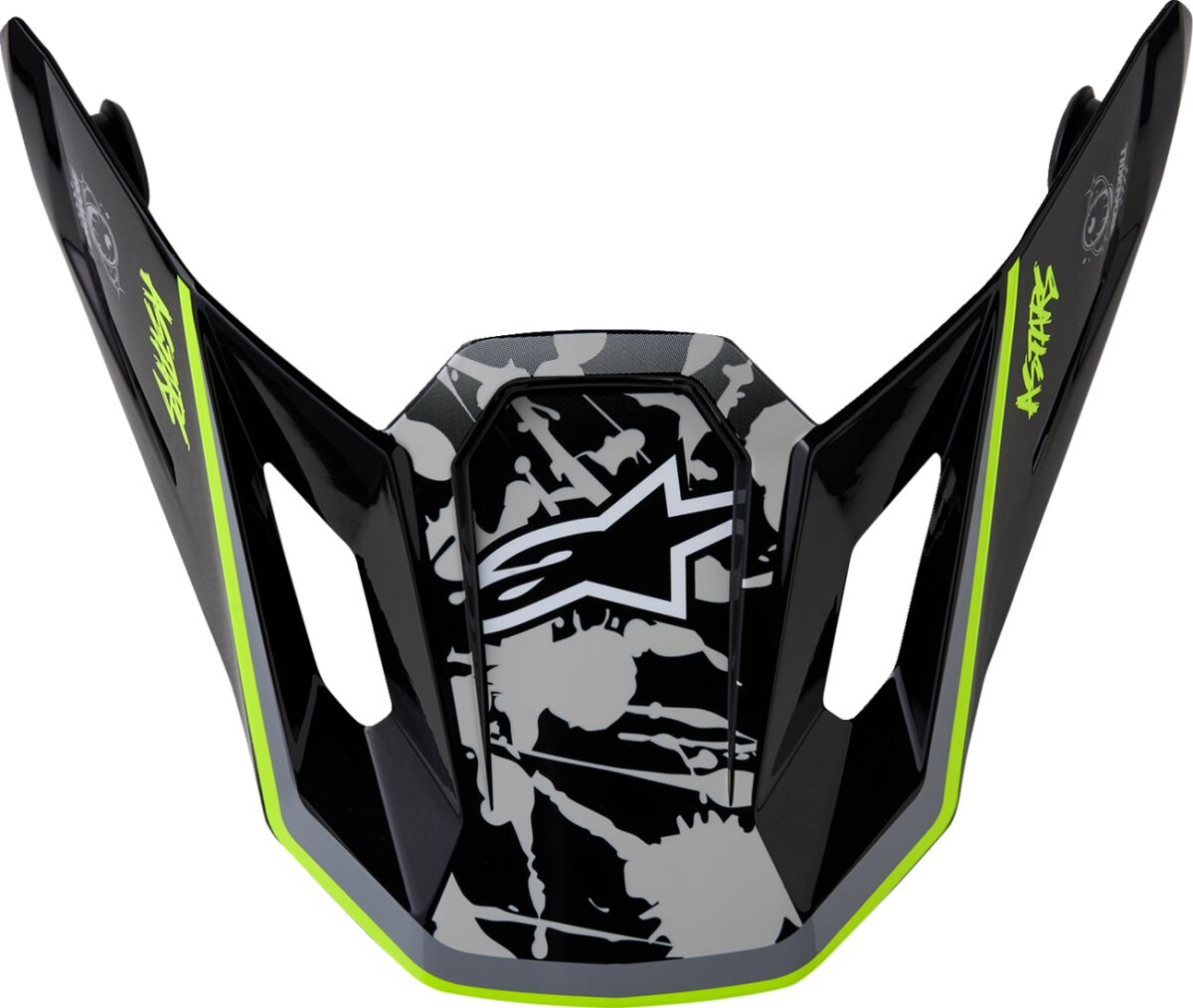 ALPINESTARS(MX) VISOR S-M7 BLASTER BK/GY/YL 8980127-1697