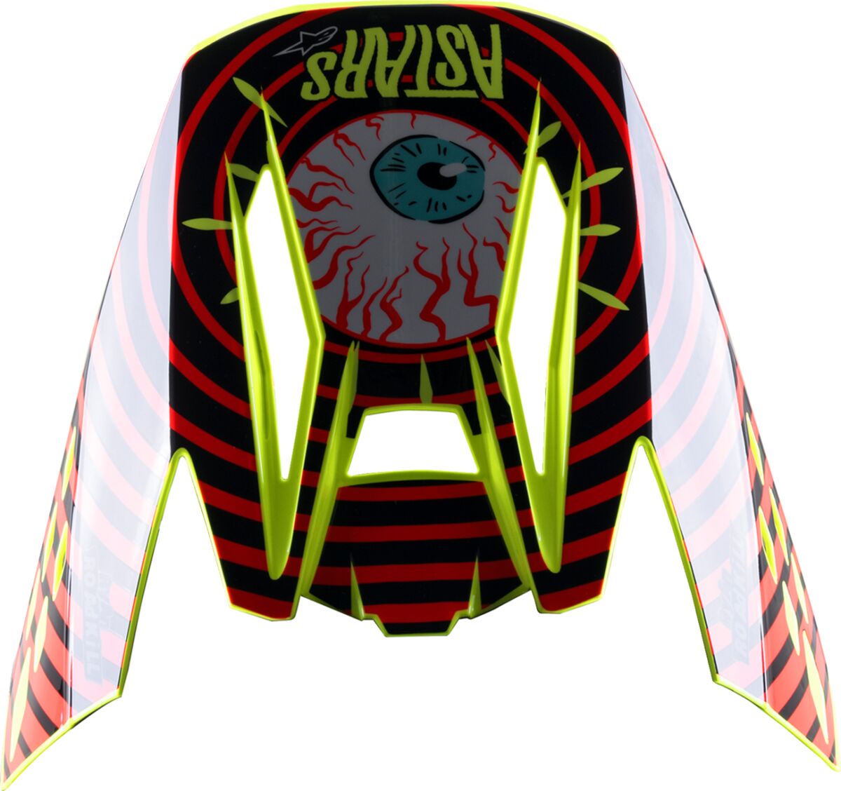 ALPINESTARS(MX) VISOR SM5 SOLAR BK/RD/YL 8985722-1355
