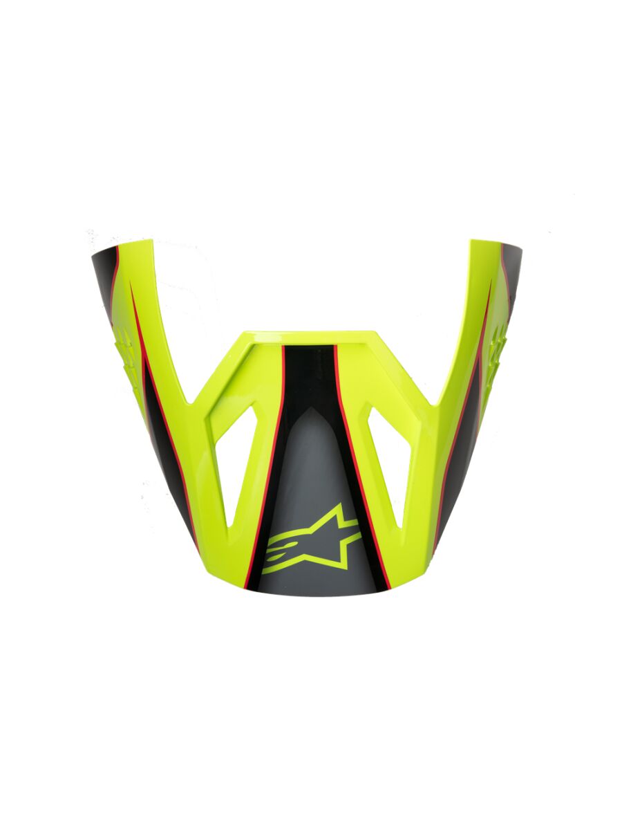 ALPINESTARS(MX) VISOR SM3 FRAY RED/YL/BLK 8980426-3051