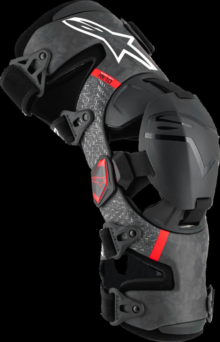 ALPINESTARS(MX) S-TECH RK-10 PLSMA KNEE BRACE BLK/RD L 6501425-13-L