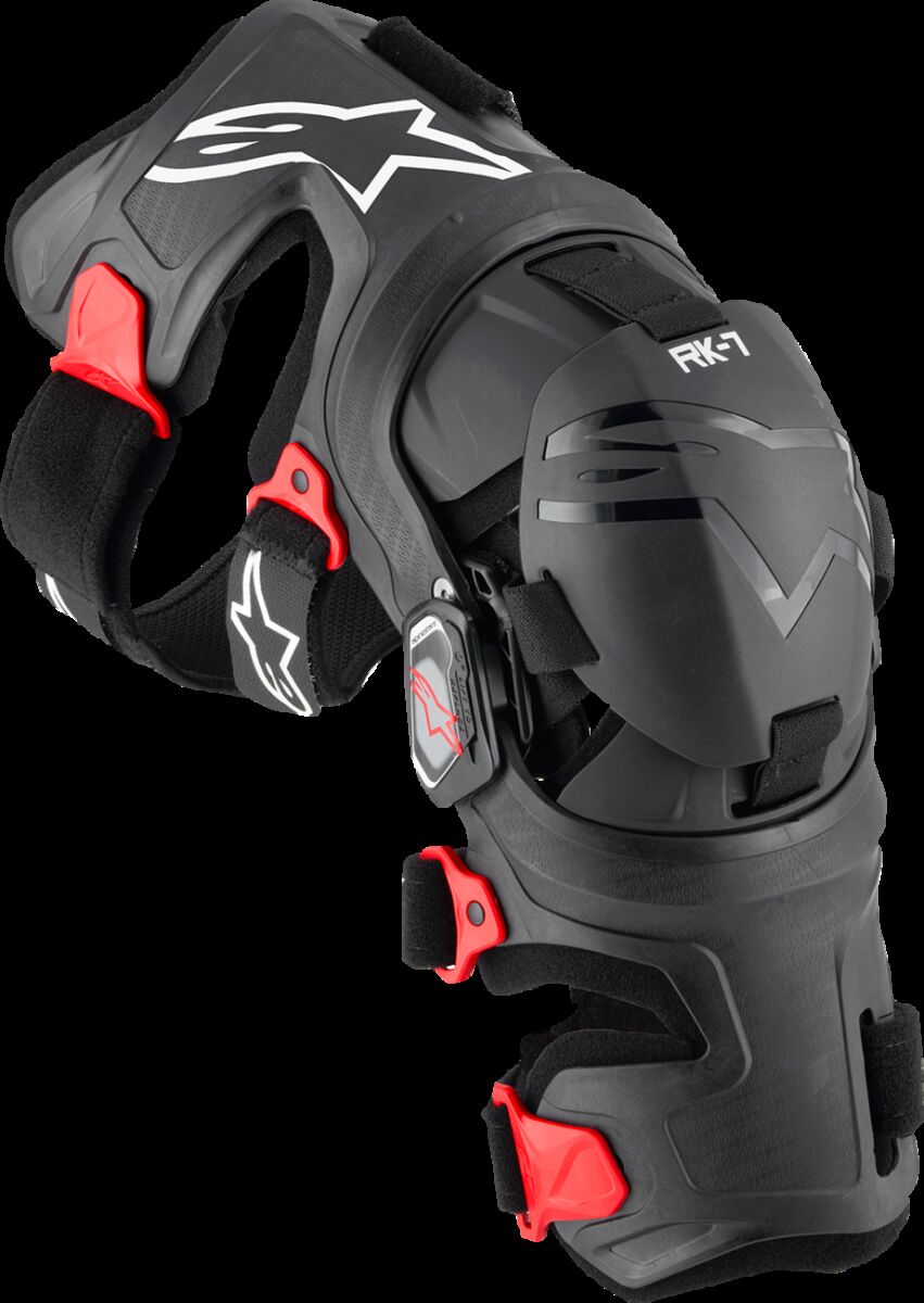 ALPINESTARS(MX) RK-7 PLASMA KNEE BRACE BLK/RD S 6500825-13-S