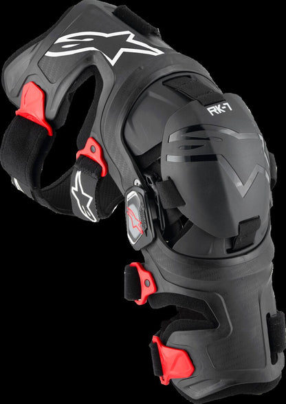 ALPINESTARS(MX) RK-7 PLASMA KNEE BRACE BLK/RD S 6500825-13-S