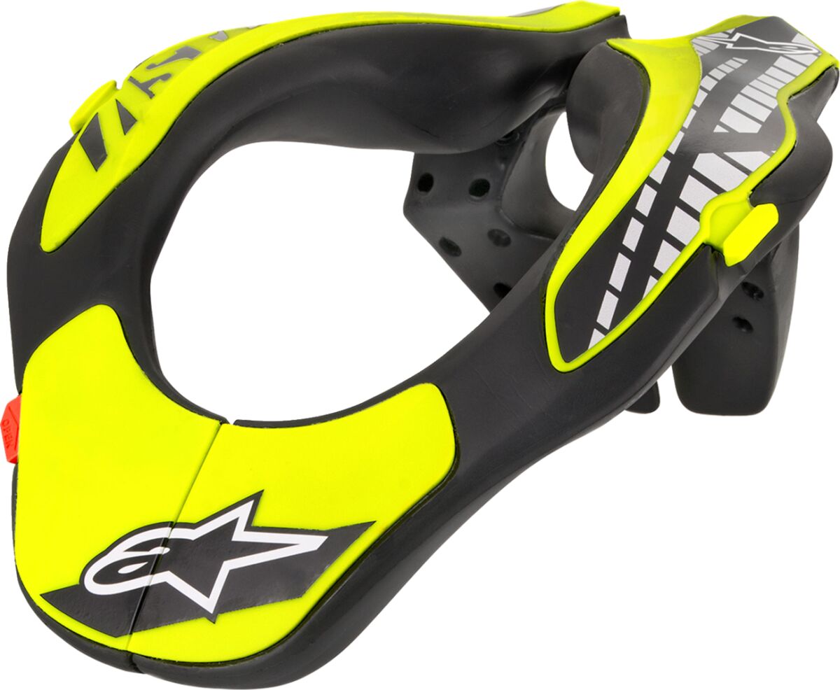 ALPINESTARS(MX) YOUTH NECK SUPPORT BLACK/YELLOW ONE SIZE 6540118-155-OS