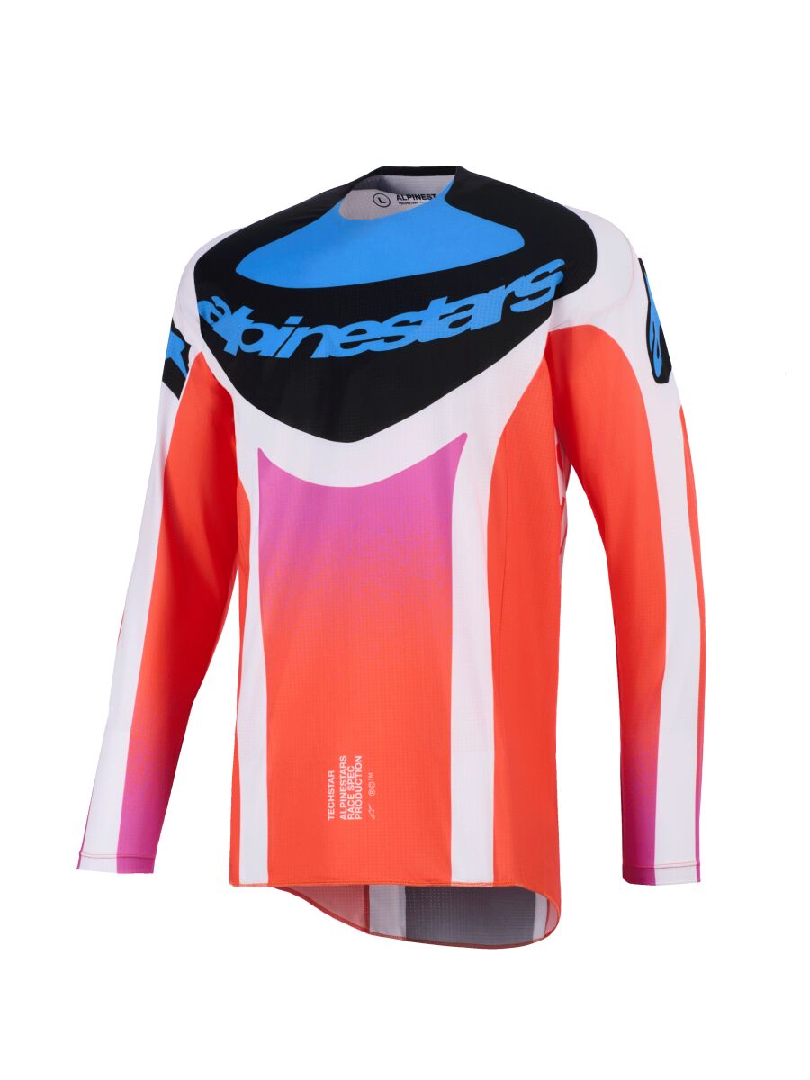 ALPINESTARS(MX) JERSEY TECHSTAR KNIF GRAY/OR/BLK 2X 3760926-9041-2X