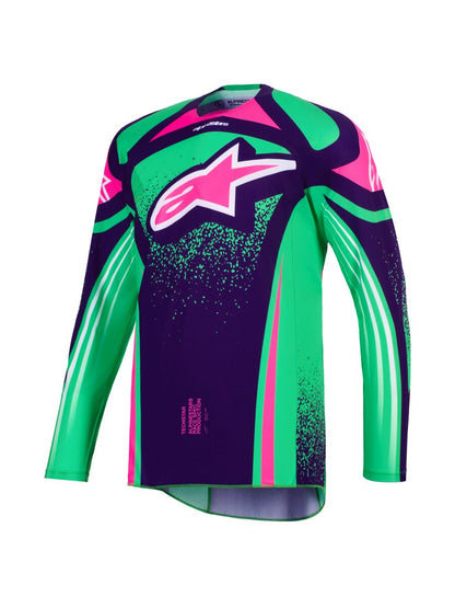 ALPINESTARS(MX) JERSEY TECHSTAR NOMUR PURP/GR/PINK L 3761026-3129-L