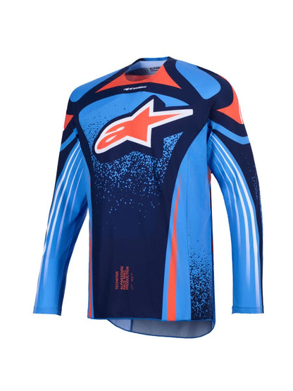 ALPINESTARS(MX) JERSEY TECHSTAR NOMUR NAVY/OR/BLU M 3761026-7275-M