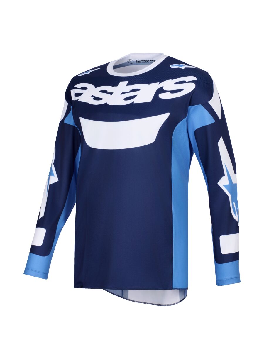 ALPINESTARS(MX) JERSEY RACER RIWAY BLUE/WHITE L 3760326-7262-L