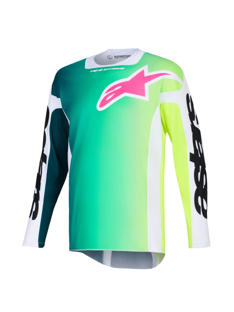 ALPINESTARS(MX) JERSEY RACER PORTL GRN/WH/BLK 2X 3760426-621-2X