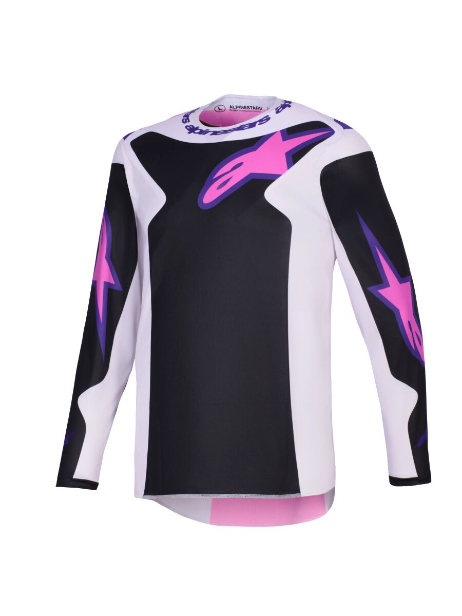ALPINESTARS(MX) JERSEY FLUID GRID BLK/GY/PU XL 3761126-1568-XL