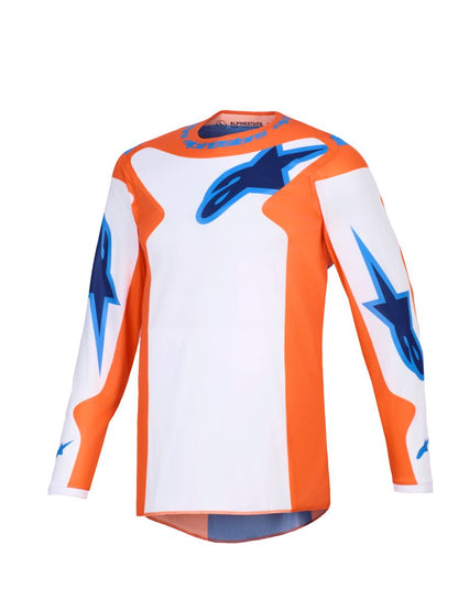 ALPINESTARS(MX) JERSEY FLUID GRID ORAN/BLUE XL 3761126-4011-XL