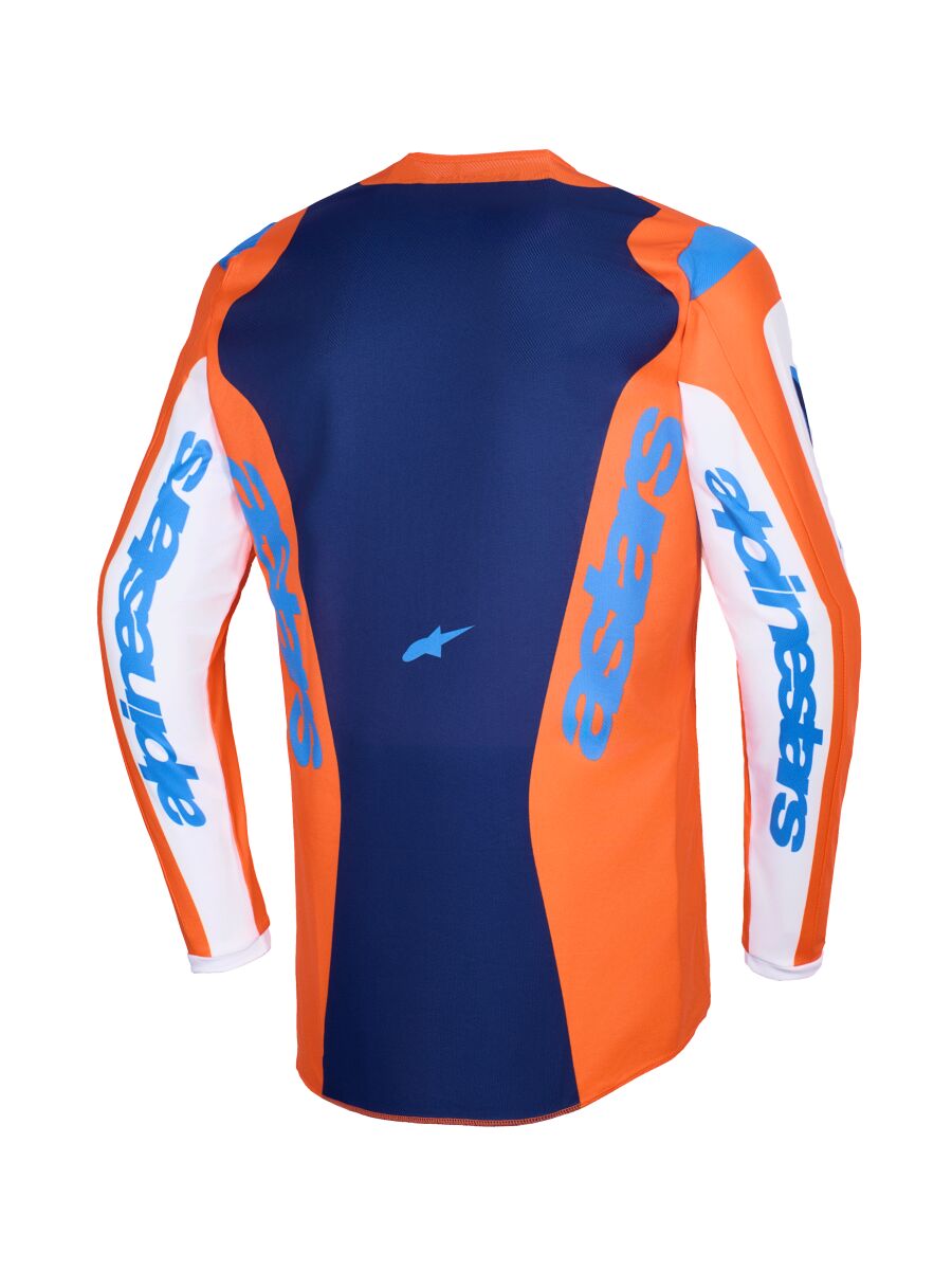 ALPINESTARS(MX) JERSEY FLUID GRID ORAN/BLUE XL 3761126-4011-XL