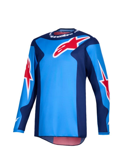 ALPINESTARS(MX) JERSEY FLUID GRID BLUE/RED L 3761126-730-L