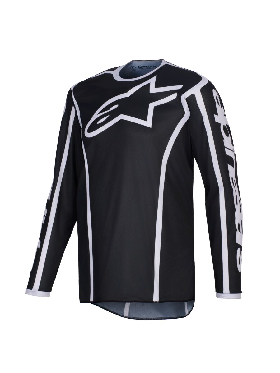 ALPINESTARS(MX) JERSEY FLUID APEX BLACK/GRAY S 3761226-106-S