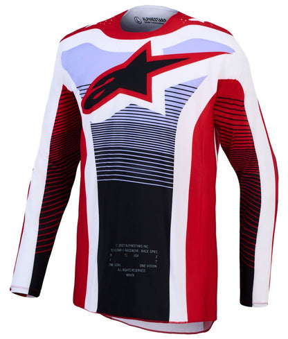 ALPINESTARS(MX) JERSEY TECHSTAR MAVEN RED/WH/B 3760427-3219-2X