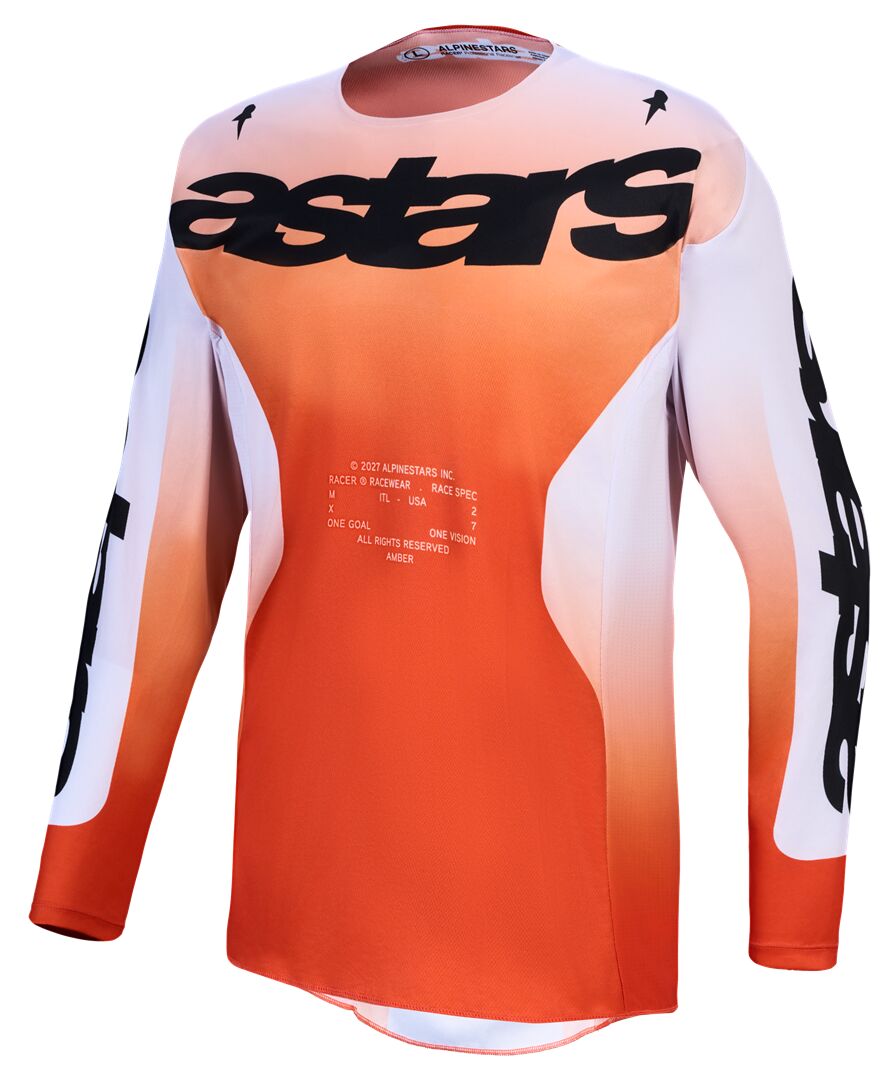 ALPINESTARS(MX) JERSEY RACER AMBER RED/LIL/BLK 3760827-3211-S