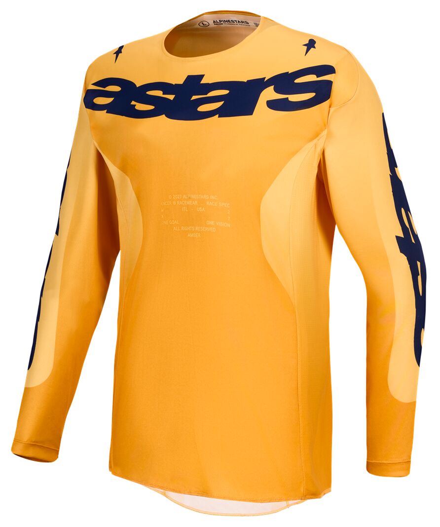 ALPINESTARS(MX) JERSEY RACER AMBER ORG/GLD/BLU 3760827-4012-M