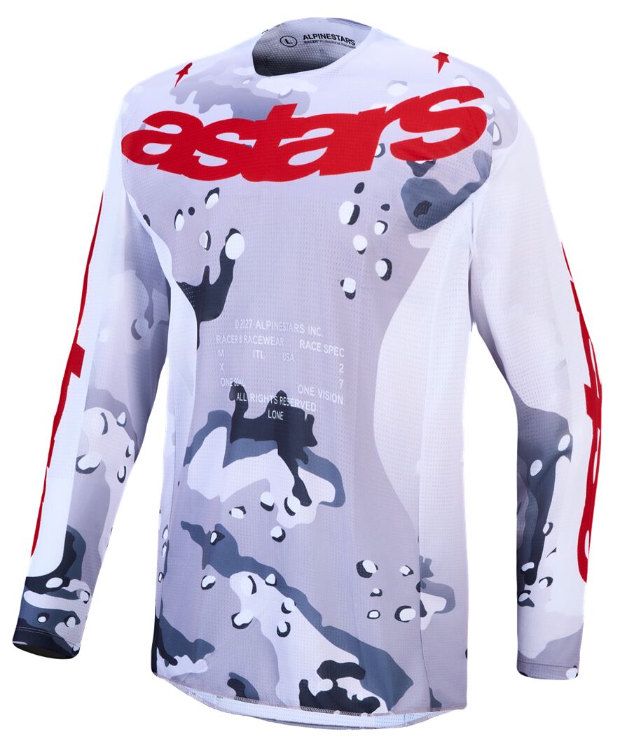 ALPINESTARS(MX) JERSEY RACER AIR LONE GY/CAM/W 3761027-9346-XL