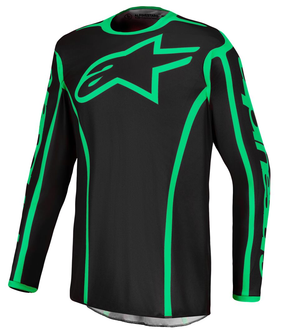 ALPINESTARS(MX) JERSEY FLUID APEX V2 BLACK/GRE 3761227-1069-2X