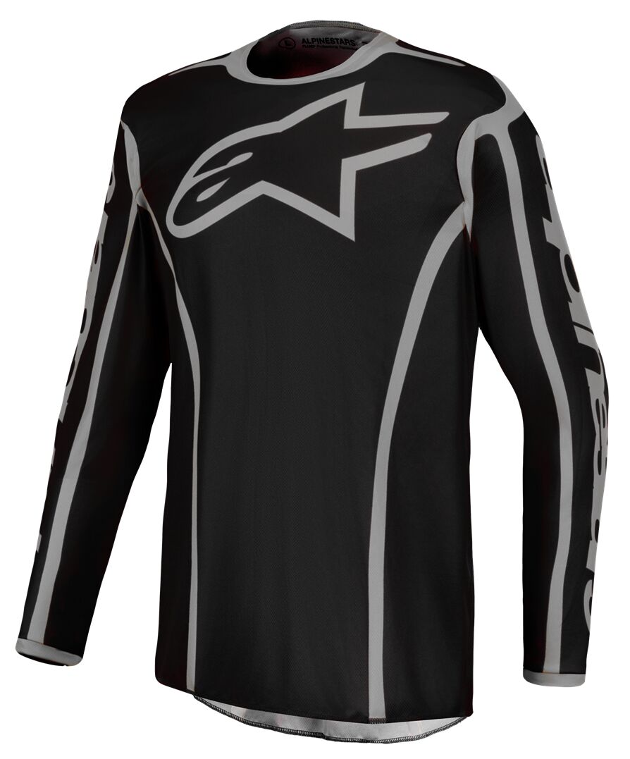 ALPINESTARS(MX) JERSEY FLUID APEX V2 BLK/SIL L 3761227-119-L