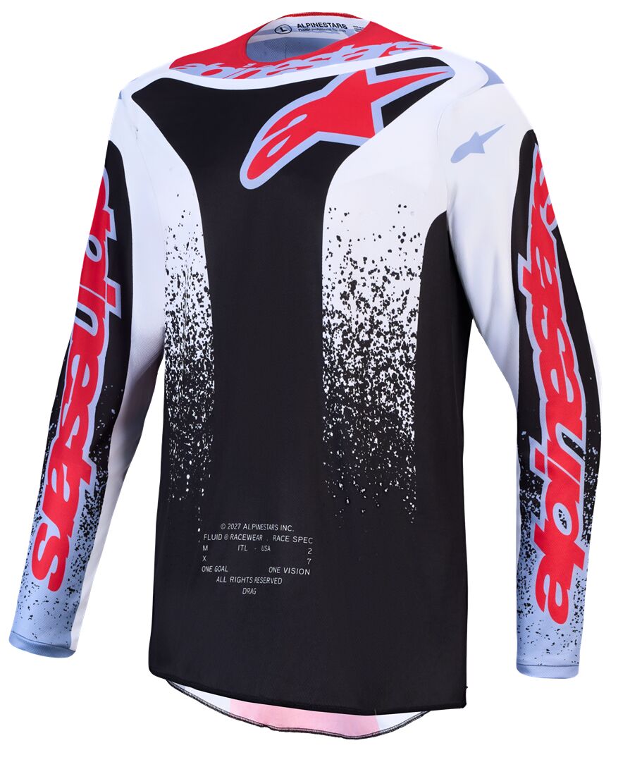 ALPINESTARS(MX) JERSEY FLUID DRAG BK/WH/BL/RD 3761327-1694-2X