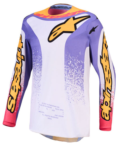 ALPINESTARS(MX) JERSEY FLUID DRAG LIL/BLU/GLD 3761327-3193-S