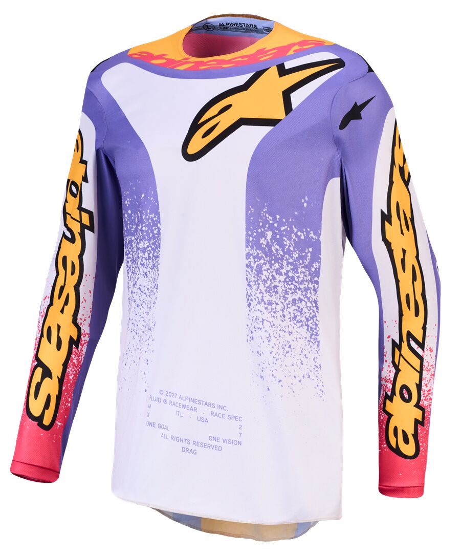 ALPINESTARS(MX) JERSEY FLUID DRAG LIL/BLU/GLD 3761327-3193-M