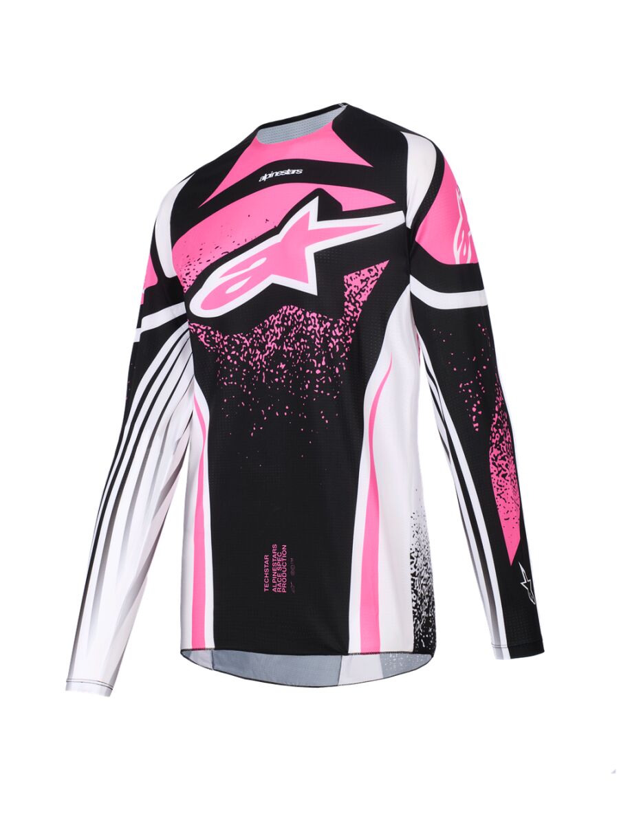 ALPINESTARS(MX) JERSEY 4W TECHSTAR NOMUR BLK/WH/FUCHSIA XL 3780926-1239-XL