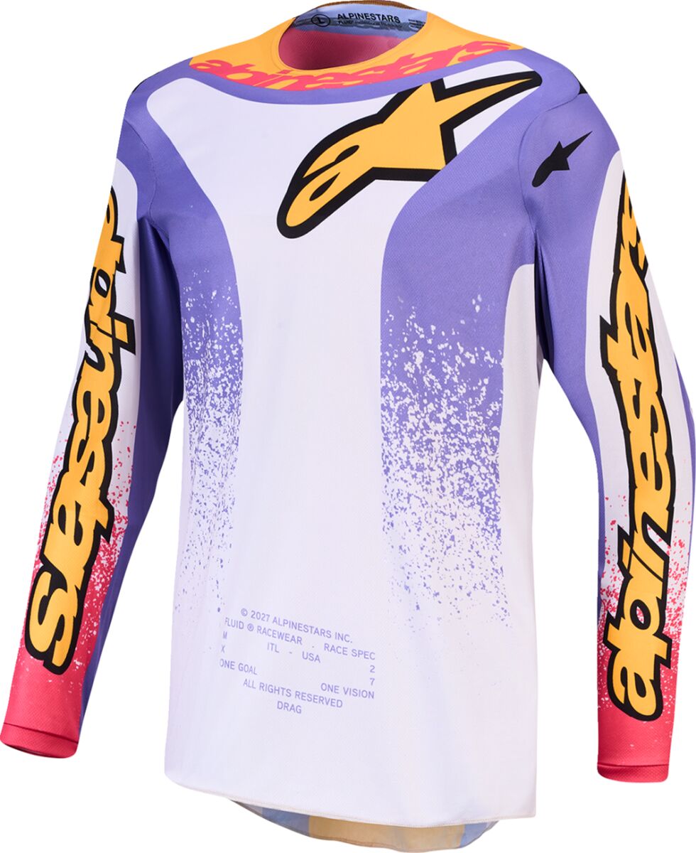 ALPINESTARS(MX) JERSEY YTH FLUID DRAG LIL/BLU/ 3770527-3193-S