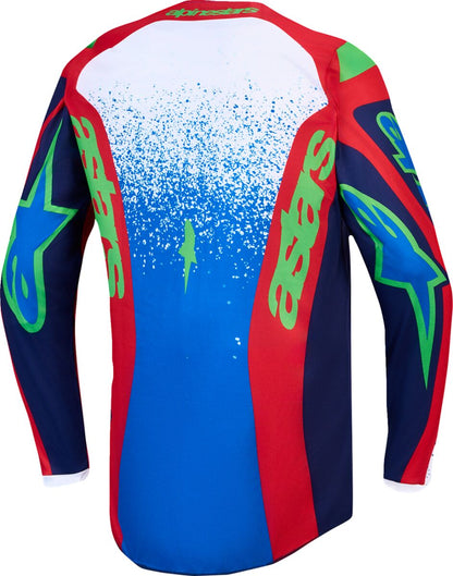ALPINESTARS(MX) JERSEY YTH FLUID DRAG BL/NV/RD 3770527-7365-XL