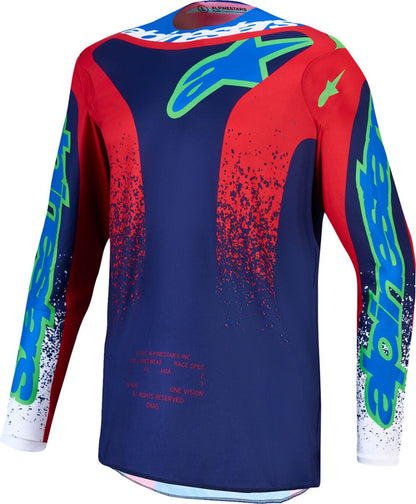 ALPINESTARS(MX) JERSEY YTH FLUID DRAG BL/NV/RD 3770527-7365-2X
