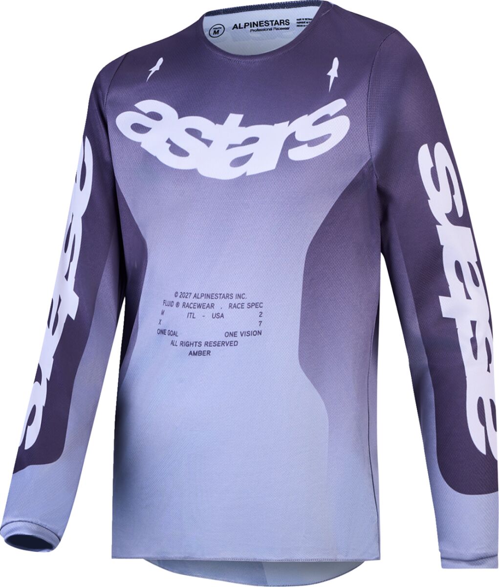 ALPINESTARS(MX) JERSEY YTH FLUID AMBER GRY/LIL 3770827-9349-L