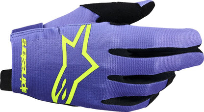 ALPINESTARS(MX) Radar MX Gloves - Purple/Fluo Yellow - Medium 3561824-3175-M