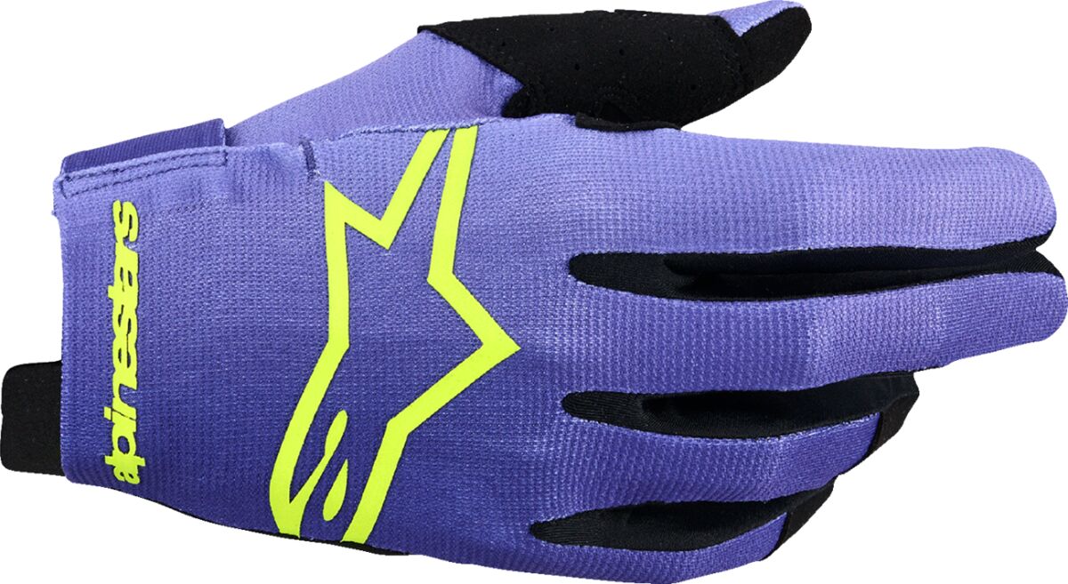 ALPINESTARS(MX) Radar MX Gloves - Purple/Fluo Yellow - Large 3561824-3175-L