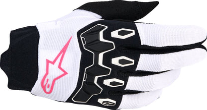 ALPINESTARS(MX) 4W F Bore V2 Gloves - White/Fluo Pink/Black - XL 3580126-2064-XL