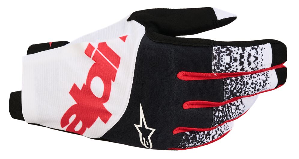 ALPINESTARS(MX) GLOVES TECHSTAR BLK/WHT/RED M 3560125-1231-M