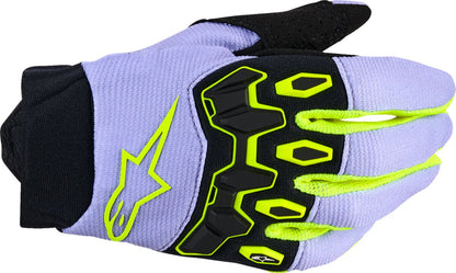 ALPINESTARS(MX) GLOVES MX YTH FBORE V2 PRP/YL FLUO S 3540226-3175-S
