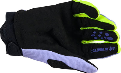 ALPINESTARS(MX) GLOVES MX YTH FBORE V2 PRP/YL FLUO S 3540226-3175-S