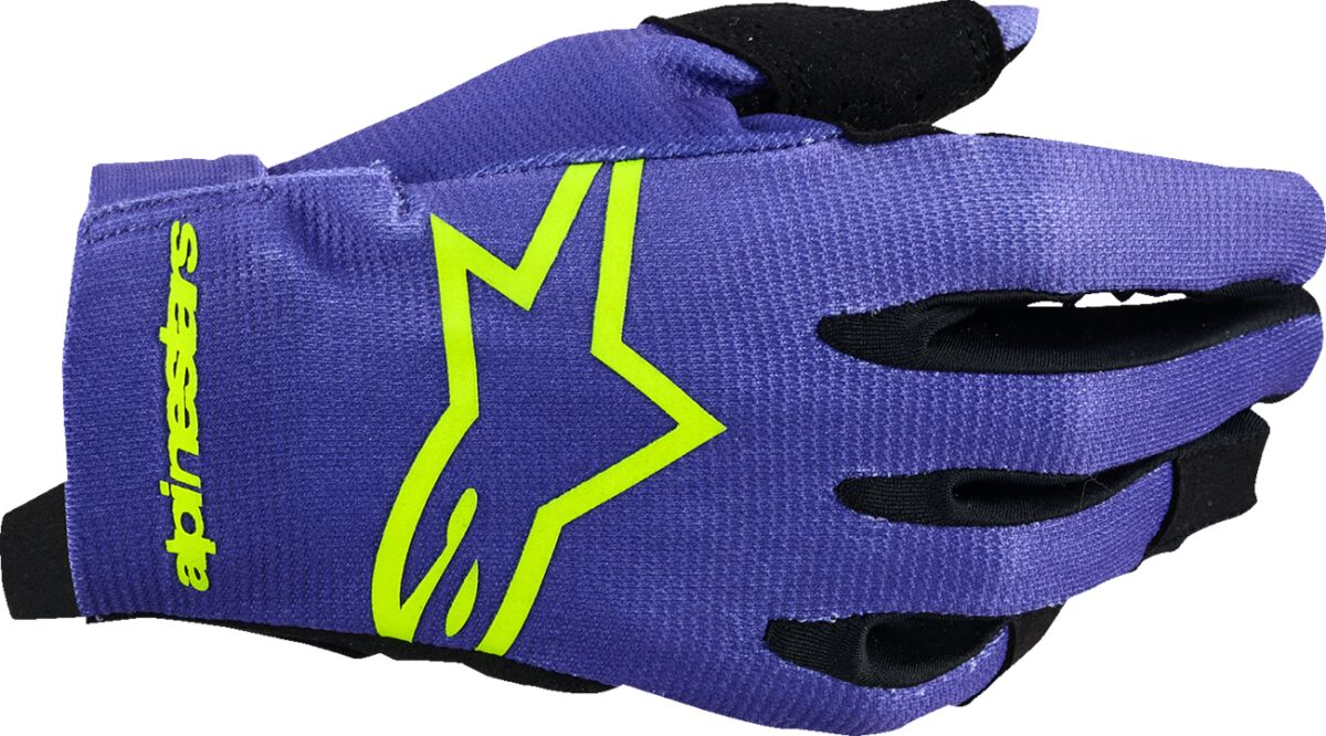 ALPINESTARS(MX) GLOVES MX YTH RADAR PRP/YLW FLUO S 3541824-3175-S