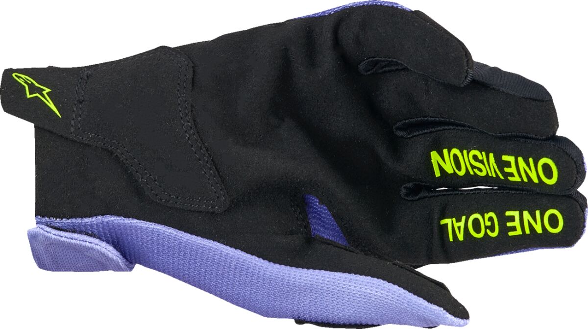 ALPINESTARS(MX) GLOVES MX YTH RADAR PRP/YLW FLUO L 3541824-3175-L