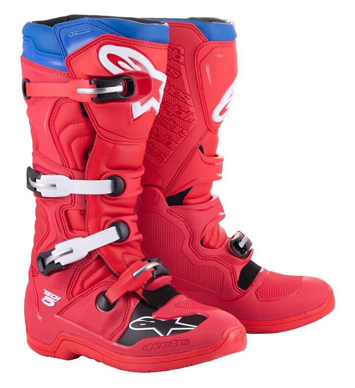 ALPINESTARS(MX) BOOT TECH5 RED/BLUE 13 2015015-323-13