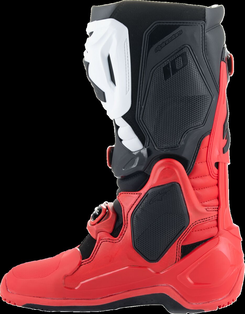 ALPINESTARS(MX) BOOT TECH 10 ENDURO BRIGHT RED/BLACK/WHITE 8 2010025-3016-8