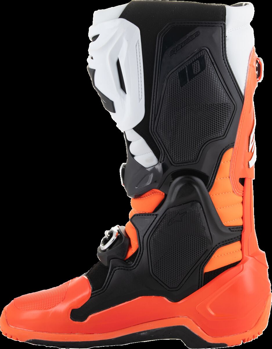 ALPINESTARS(MX) BOOT TECH 10 ENDURO ORANGE FLUO/BLACK/WHITE 8 2010025-4512-8