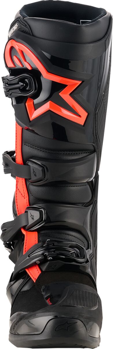 ALPINESTARS(MX) BOOT TECH 7 BLACK/RED FLUO 7 2012025-1030-7