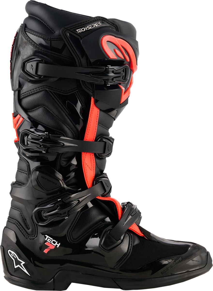 ALPINESTARS(MX) BOOT TECH 7 BLACK/RED FLUO 11 2012025-1030-11