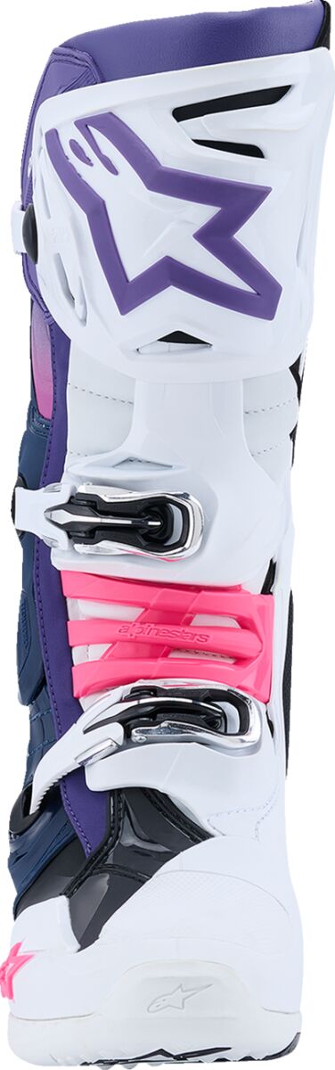 ALPINESTARS(MX) BOOT TECH 10 WHT/VLT/NVY/PNK FLUO 13 2010020-2780-13