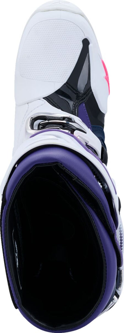 ALPINESTARS(MX) BOOT TECH 10 WHT/VLT/NVY/PNK FLUO 13 2010020-2780-13