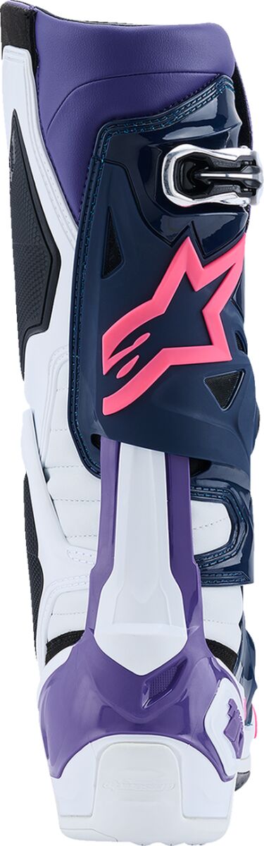 ALPINESTARS(MX) BOOT TECH 10 WHT/VLT/NVY/PNK FLUO 14 2010020-2780-14