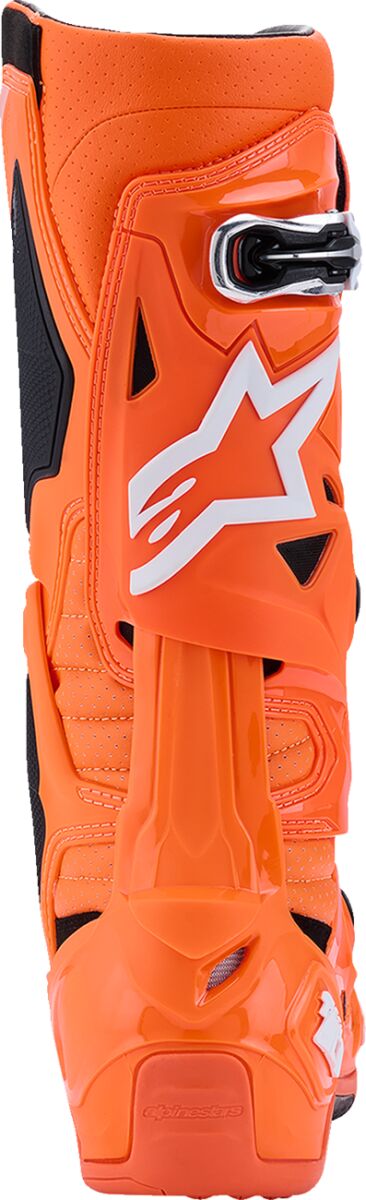 ALPINESTARS(MX) BOOT TECH 10 S-VENTED ORG FL/BLK/WHT 9 2010520-4512-9