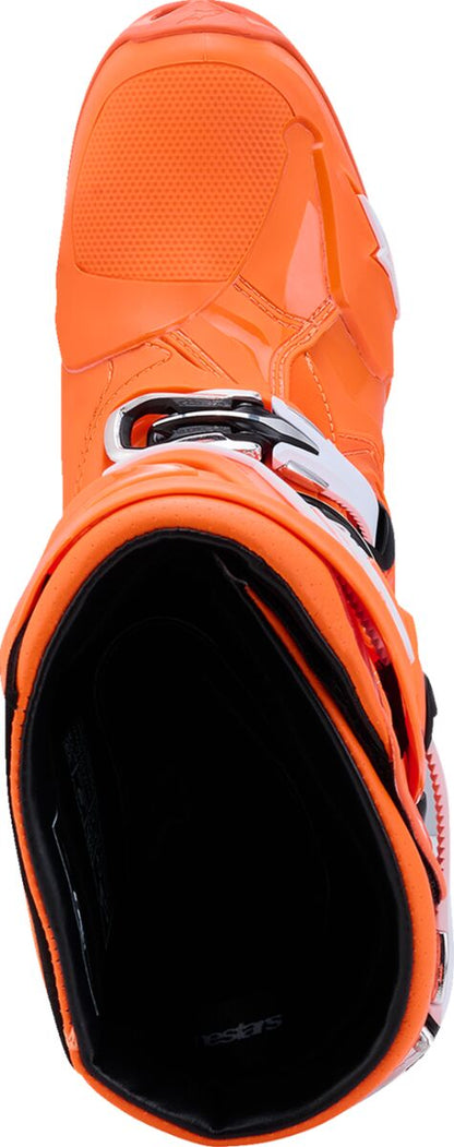 ALPINESTARS(MX) BOOT TECH 10 S-VENTED ORG FL/BLK/WHT 14 2010520-4512-14